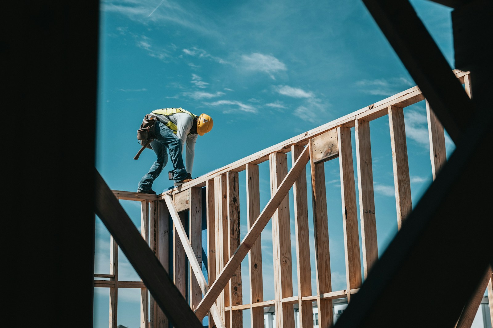 Interior designer for a custom home build, house under construction